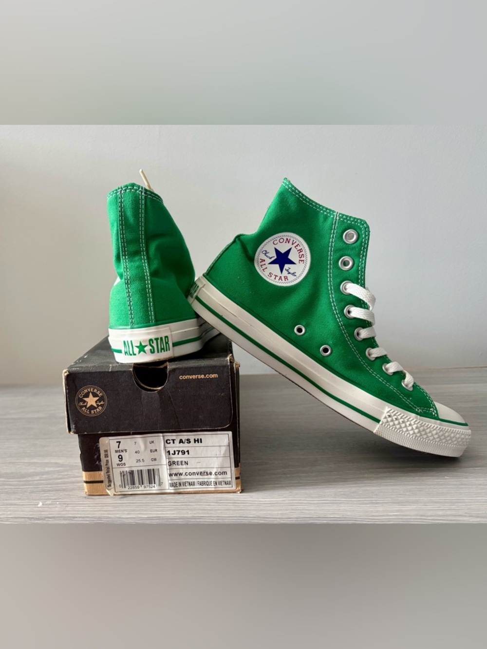 Converse Kids Green High Top Chuck Taylor Sneakers